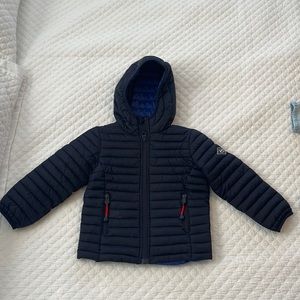 Joules Navy Puffy Coat 3T